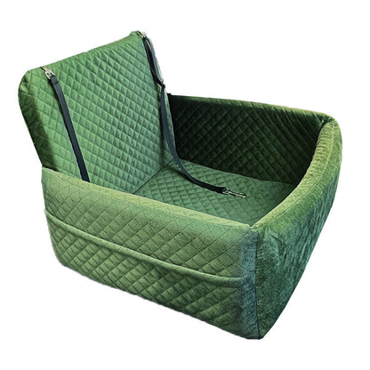Quilted Dog Booster Car Seat with Zip-Off Cover, 45 × 45 × 35 cm, image 10 of 16