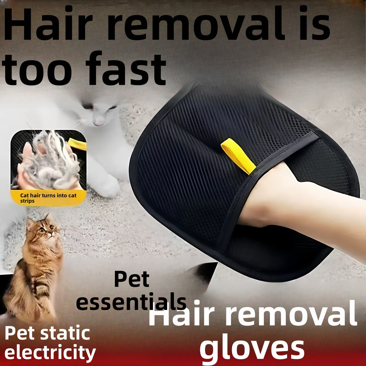 Two-Way Dog De-Shedding Glove, 23 × 17 cm, image 3 of 20
