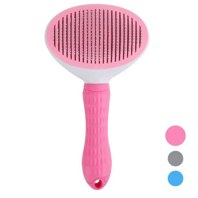 Self-Cleaning Dog Slicker Brush with Release Button, image 7 of 8
