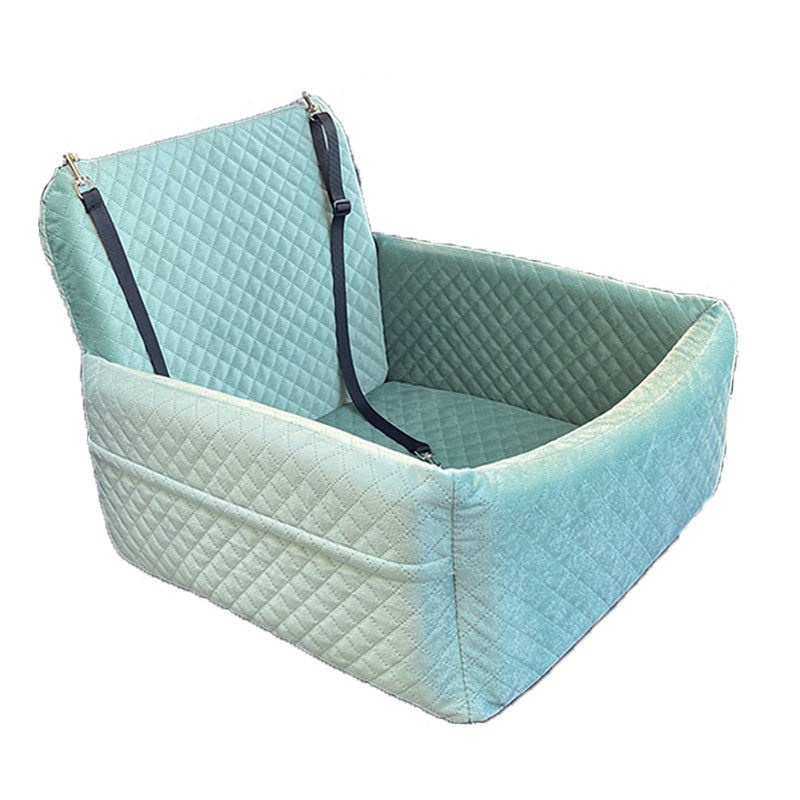 Quilted Dog Booster Car Seat with Zip-Off Cover, 45 × 45 × 35 cm, image 11 of 16