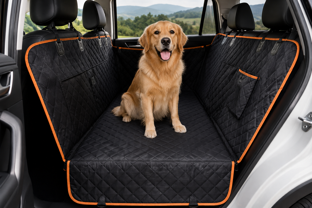Hard-Base Back Seat Extender for Dogs, Waterproof