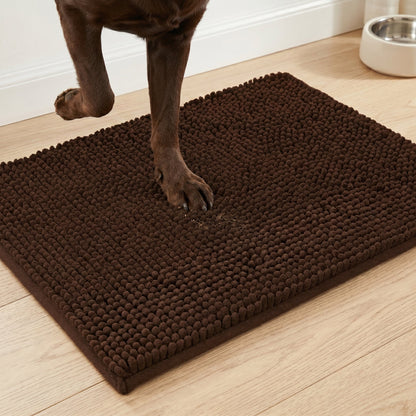 Absorbent Chenille Dog Door Mat, Non-Slip, Machine Washable, image 7 of 14