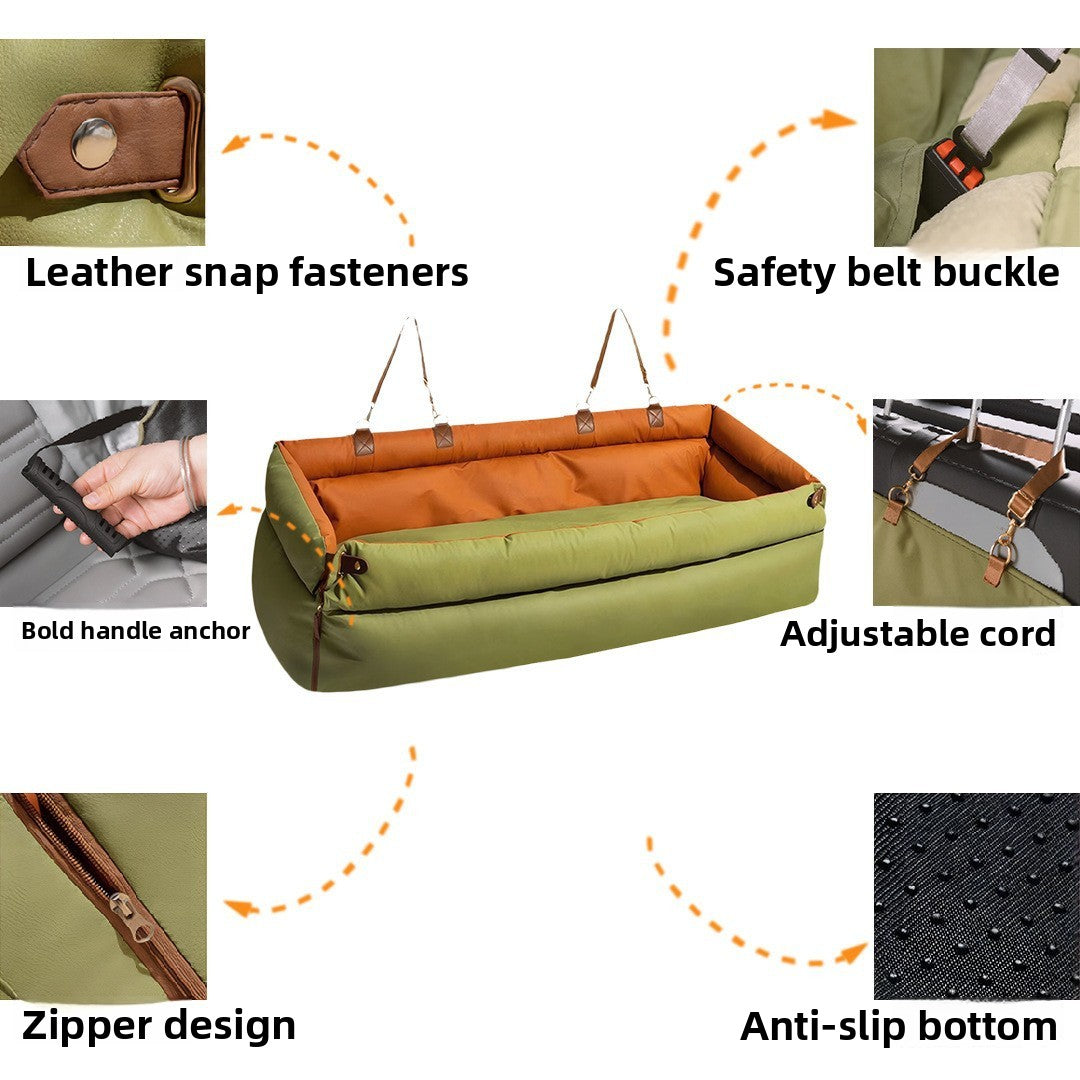 Dog Car Bed with Removable Washable Cushion, image 3 of 10