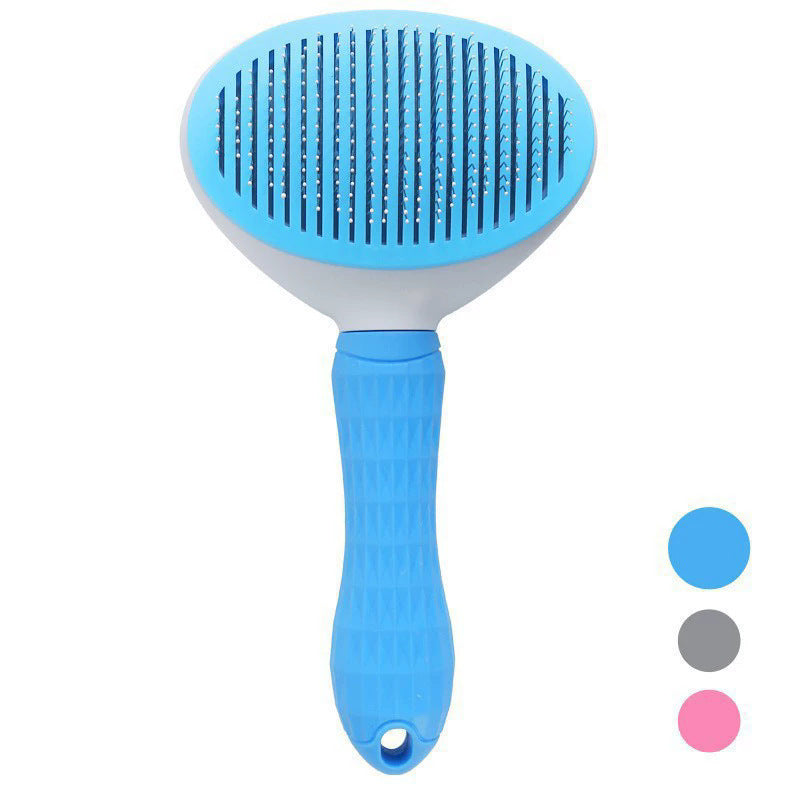 Self-Cleaning Dog Slicker Brush with Release Button, image 8 of 8