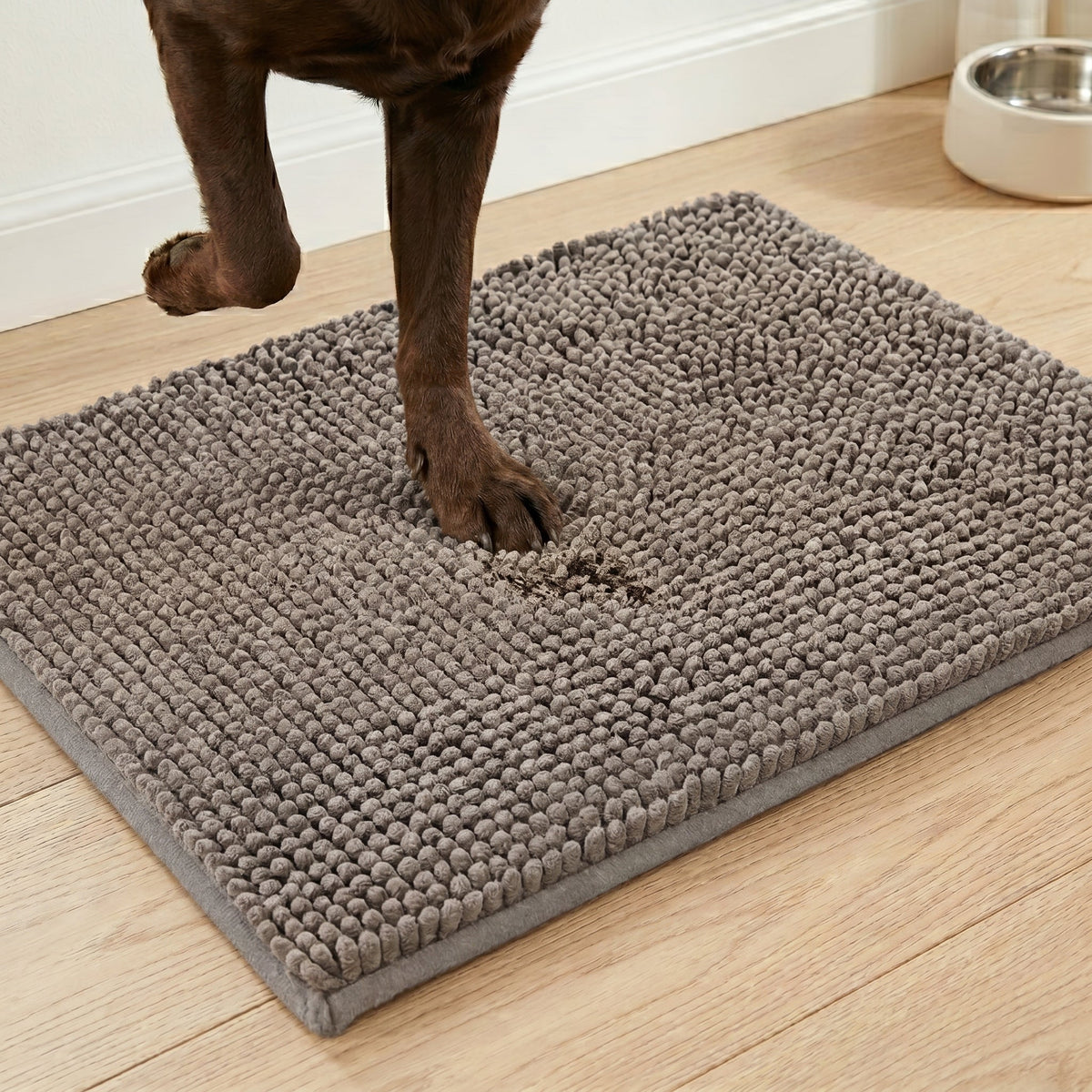 Absorbent Chenille Dog Door Mat, Non-Slip, Machine Washable, image 11 of 14