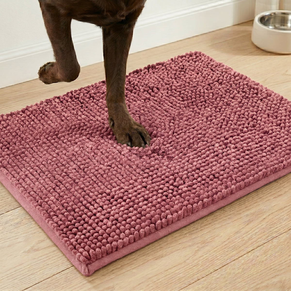 Absorbent Chenille Dog Door Mat, Non-Slip, Machine Washable, image 9 of 14