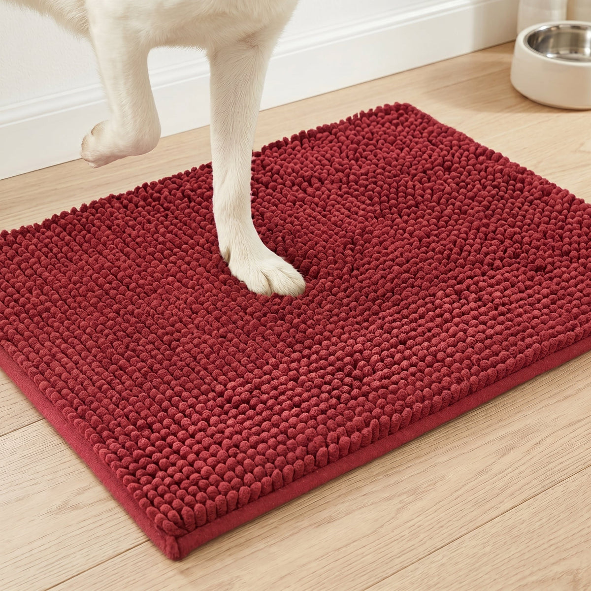 Absorbent Chenille Dog Door Mat, Non-Slip, Machine Washable, image 12 of 14